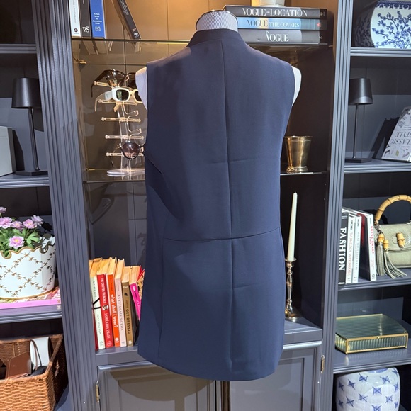 Talbots Navy Blue Cascading Drape Vest – Size M - Picture 7 of 7
